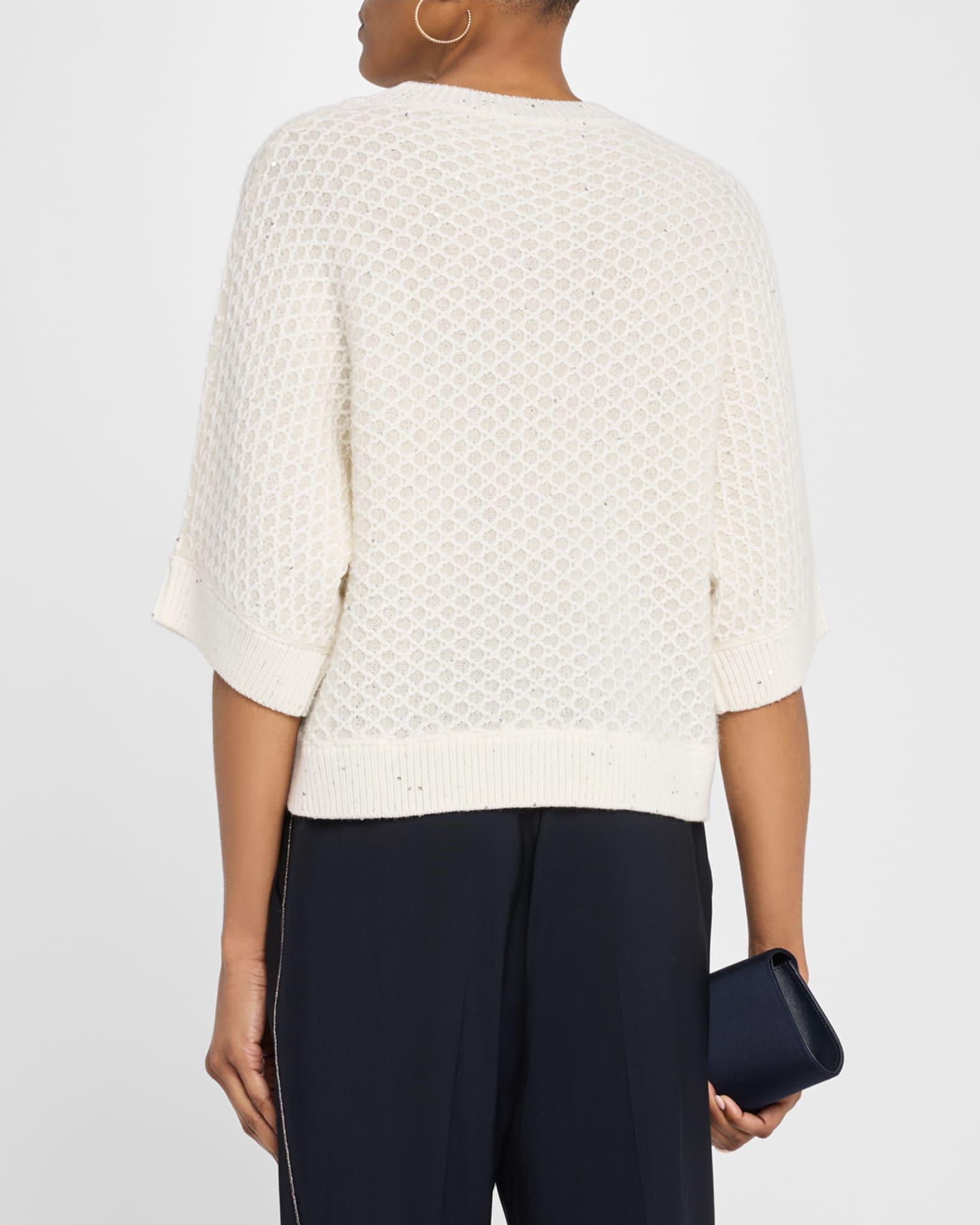 Textured Sequin-Embellished Sweater Product Image