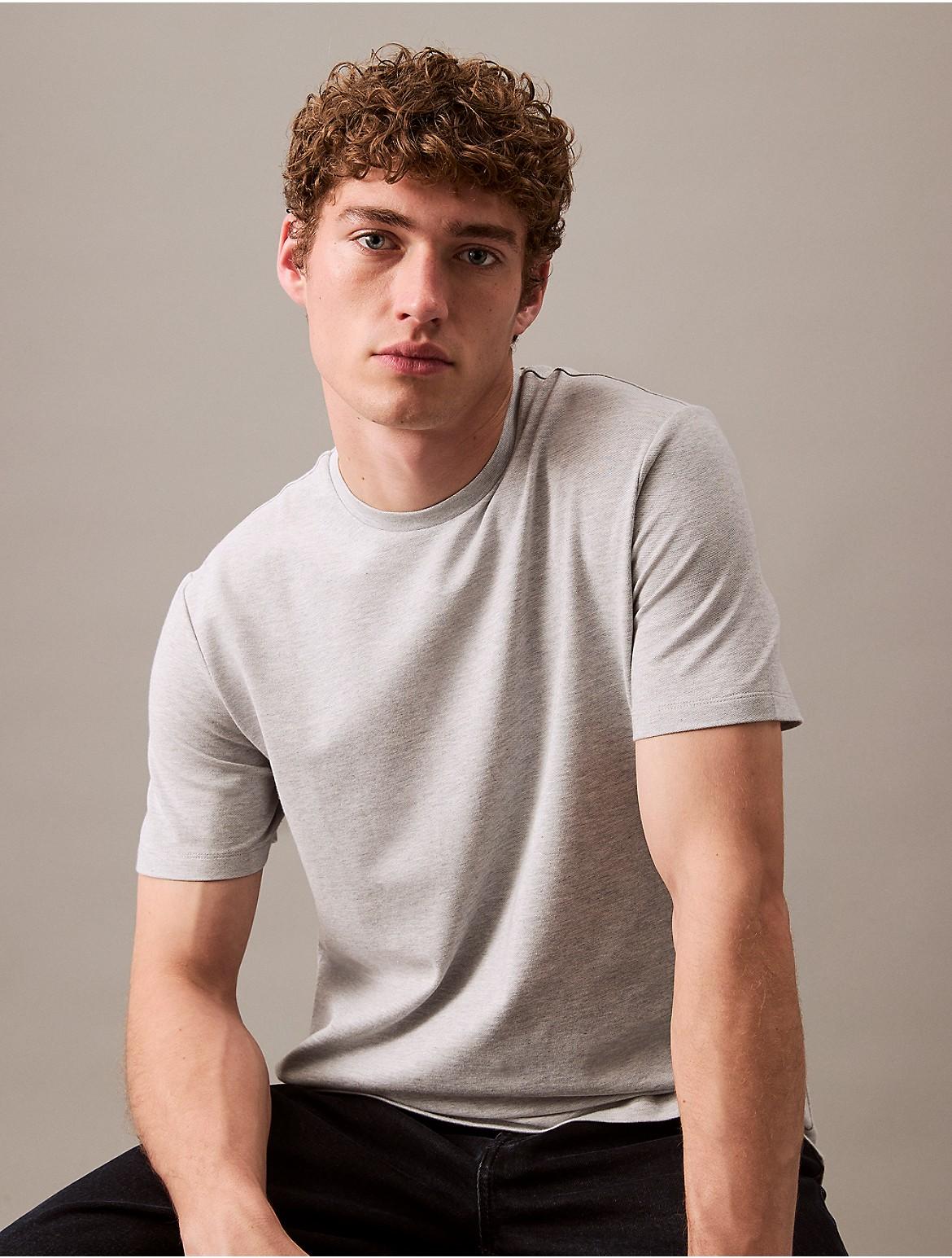 Calvin Klein Mens Tech Pique T-Shirt - Navy Product Image
