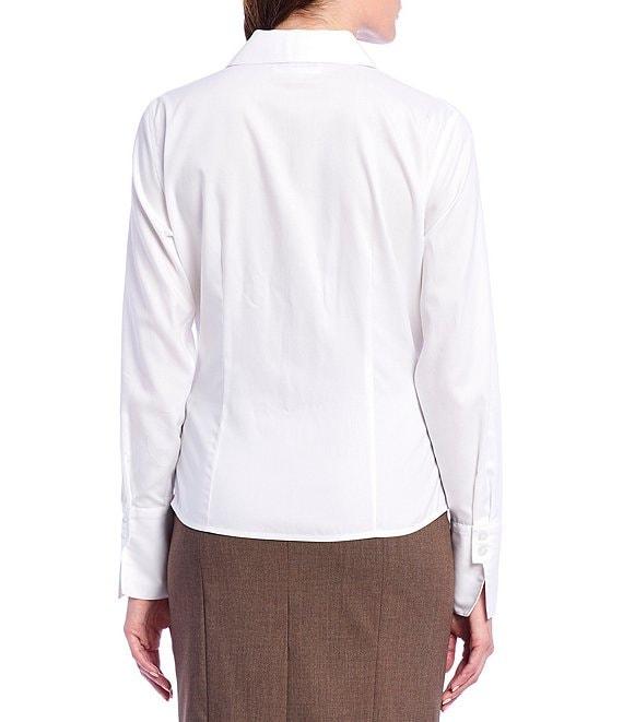 Calvin Klein Wrinkle-Free Pinpoint Oxford Blouse Product Image