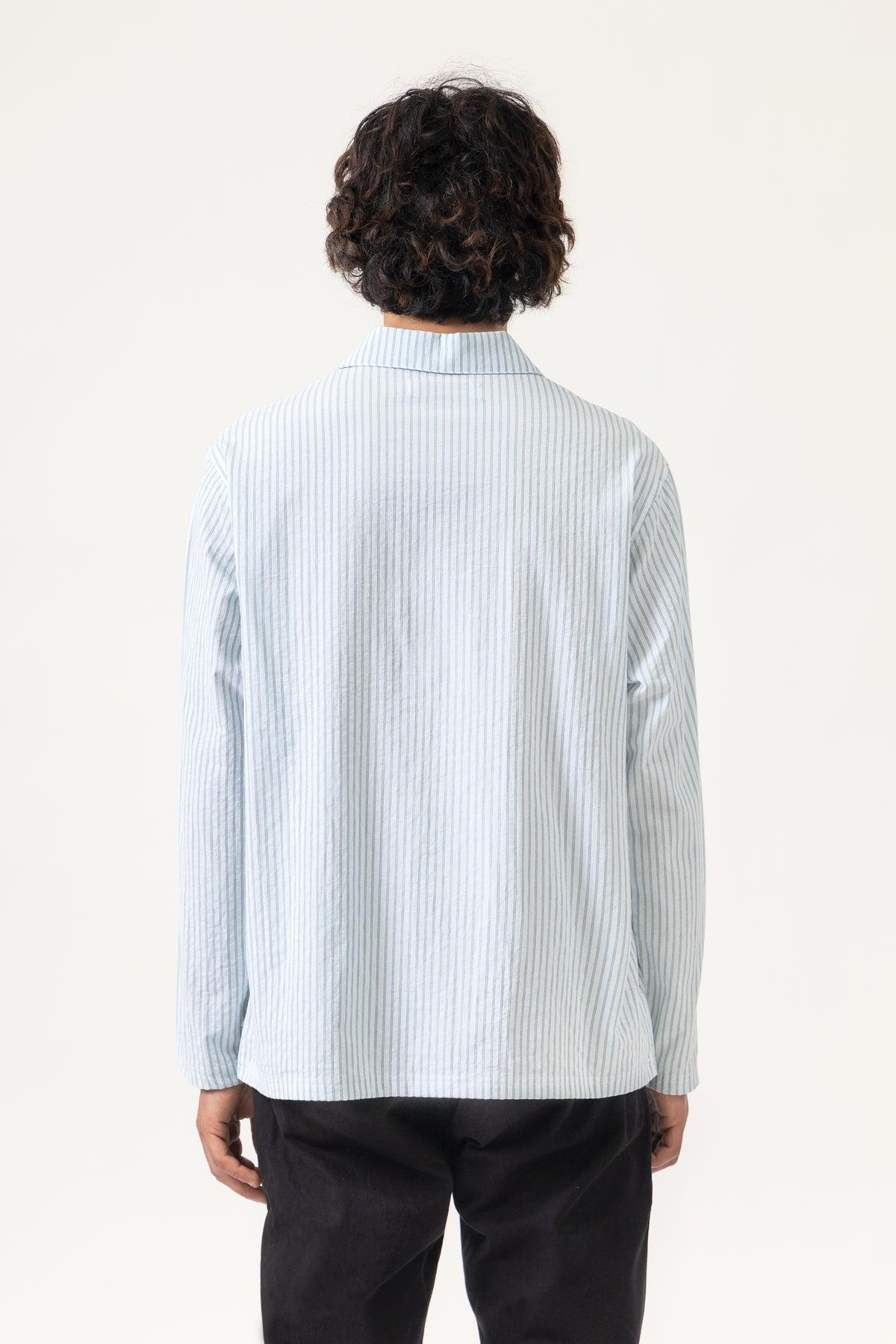 Blacksmith - Striped Two Button Popover - Green Product Image