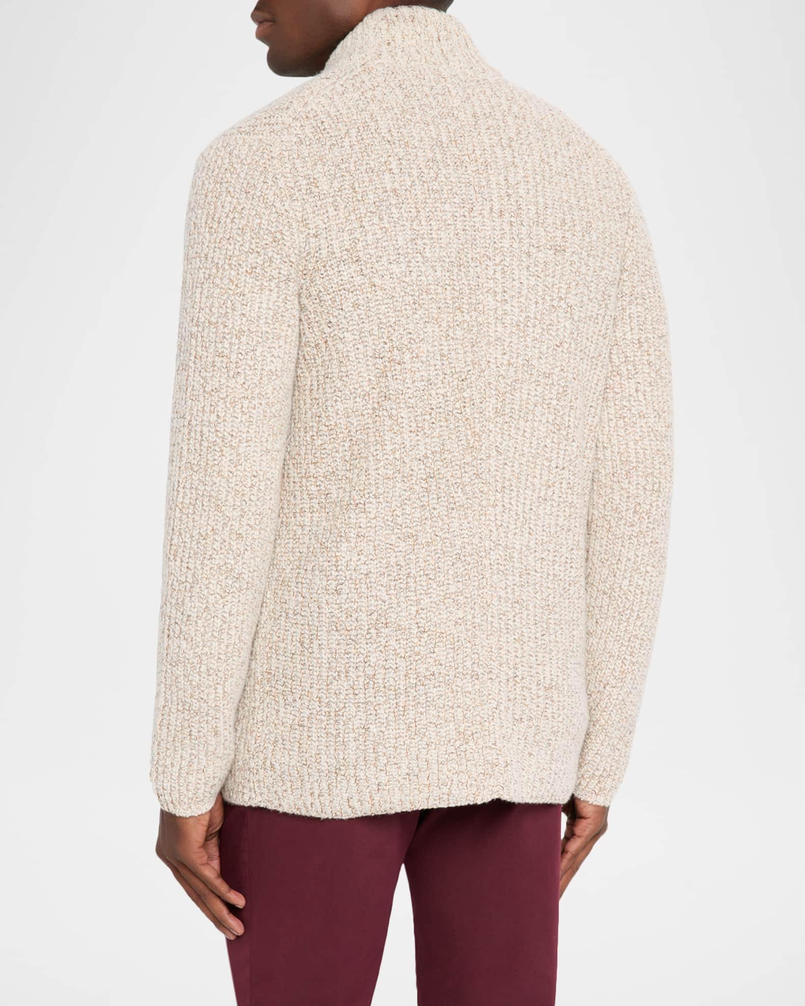 Men's Wool, Silk, and Cashmere Double-Breasted Cardigan Product Image