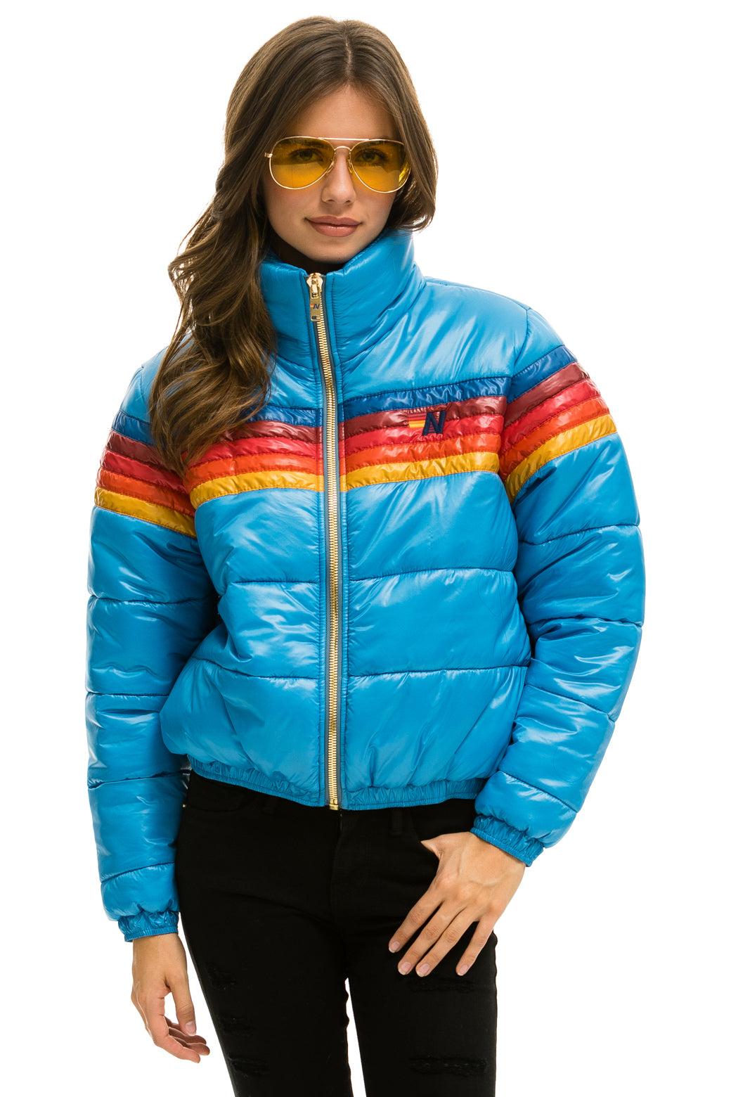 5 STRIPE APRES JACKET - GLOSSY OCEAN Female Product Image