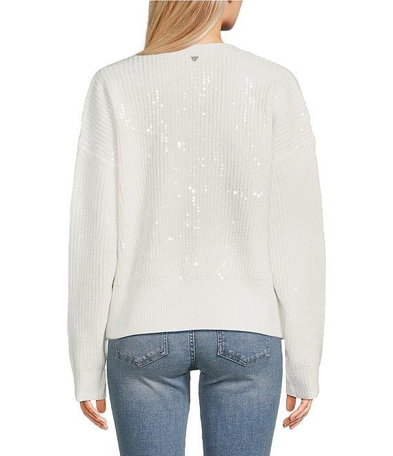 Guess Riley Sequin Cardigan Sweater Product Image