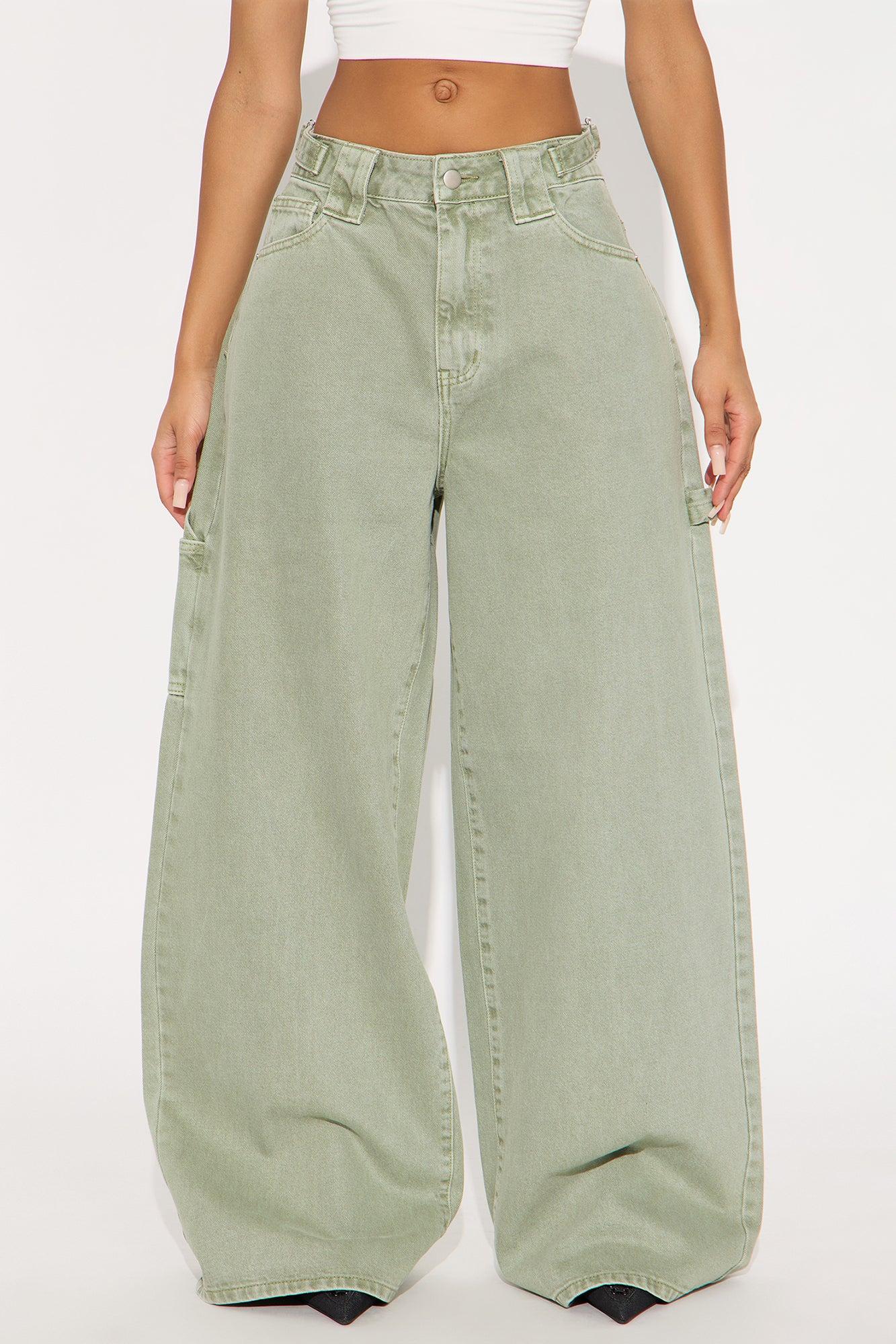 Everything You Want Wide Leg Pant - Sage Product Image