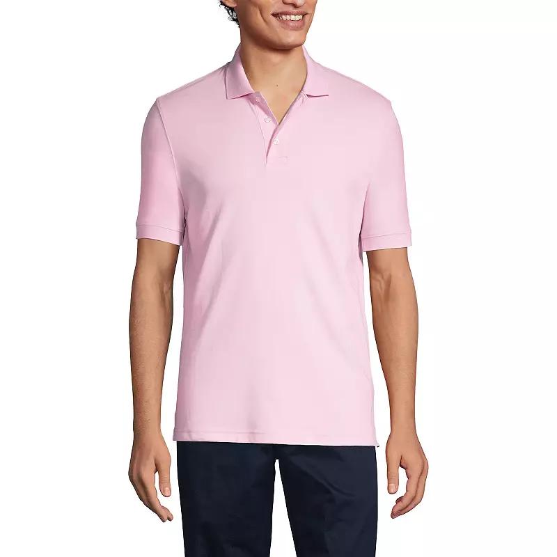 Men's Lands' End Short Sleeve Interlock Polo Shirt,  Product Image