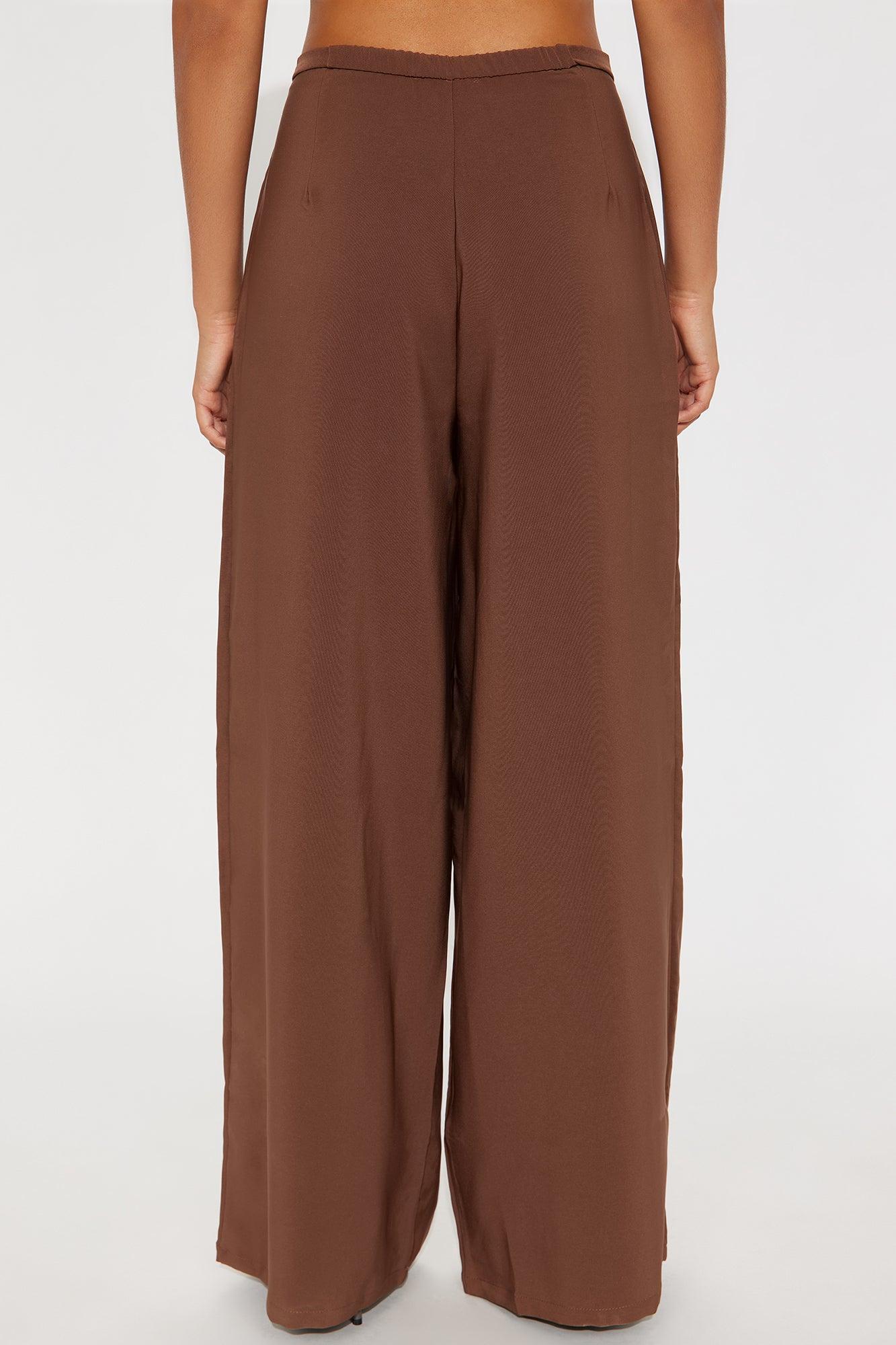 Office Meetings Trouser Pant 31″ - Chocolate Female Product Image