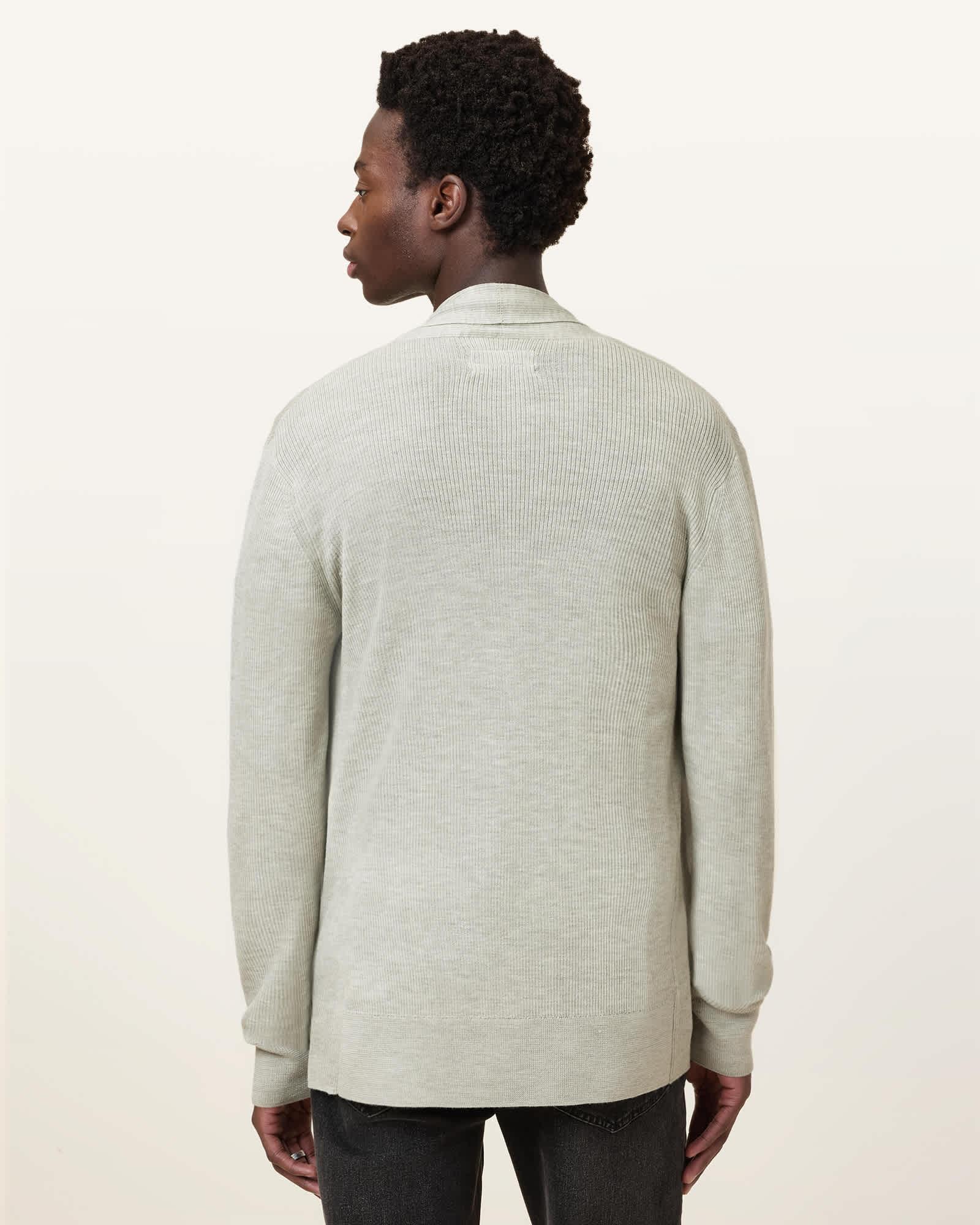 Mode Merino Wool Ramskull Open Cardigan Product Image