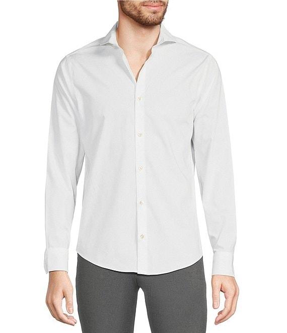 Murano Wardrobe Essentials Slim Fit Solid Long Sleeve Woven Shirt Product Image