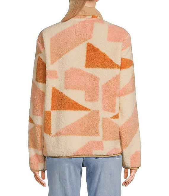 Billabong Switchback Printed Sherpa Button Front Pullover Sweatshirt Product Image