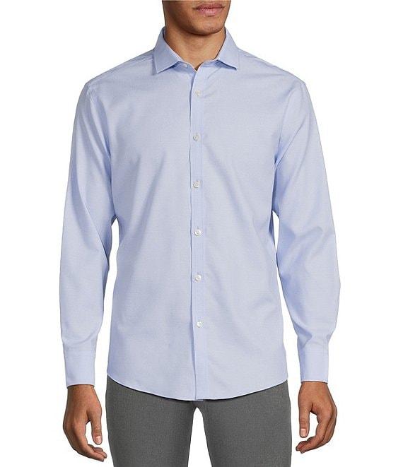 Murano Wardrobe Essentials Solid Dobby Stretch Long Sleeve Woven Shirt Product Image