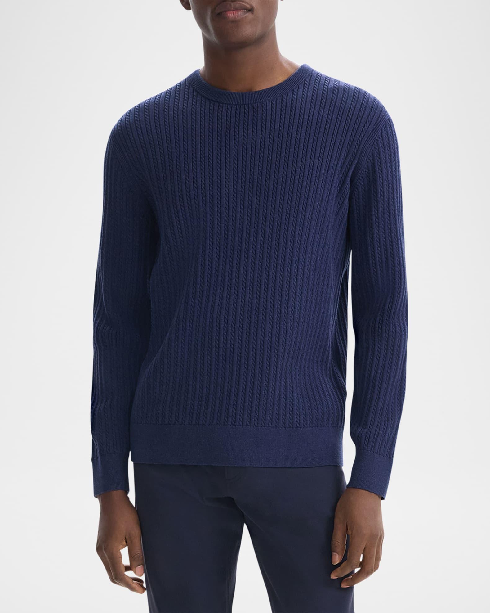 Men's Riland Cable-Knit Crewneck Sweater Product Image