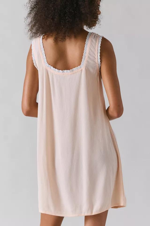 Motel Musta Lace Trim Babydoll Mini Dress Product Image