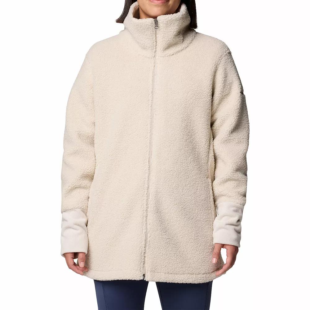 Women's Columbia Blue Point Creek Zip Front Fleece Jacket, Size: XXL, Dark Grey Product Image