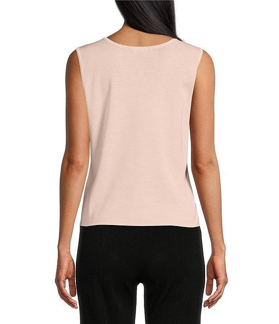 Ming Wang Knit Scoop Neck Sleeveless Tank Product Image