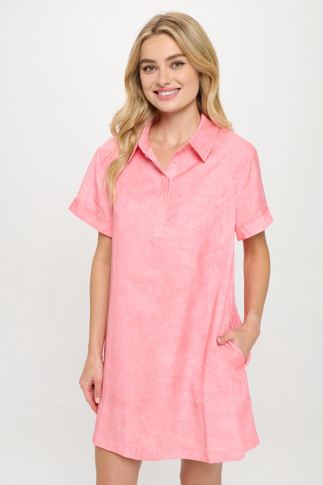 Coral Sands Shirt Dress Product Image