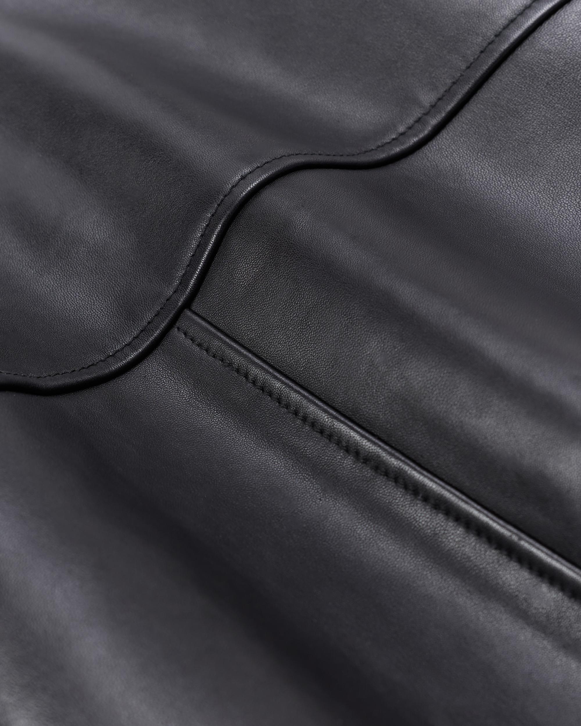 Quince | Women's Shearling Trim Aviator Jacket Leather Product Image