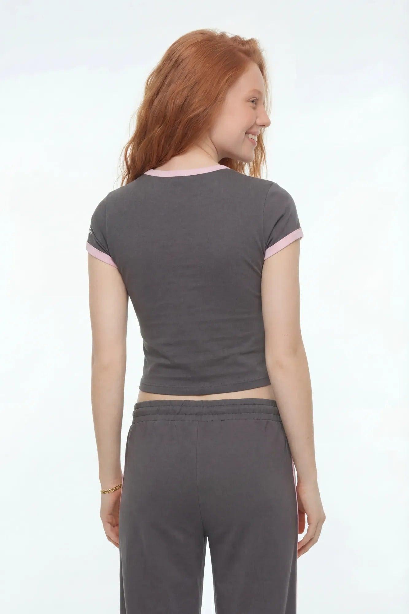 New York Graphic T-Shirt & Wide Leg Pant Set Female Product Image