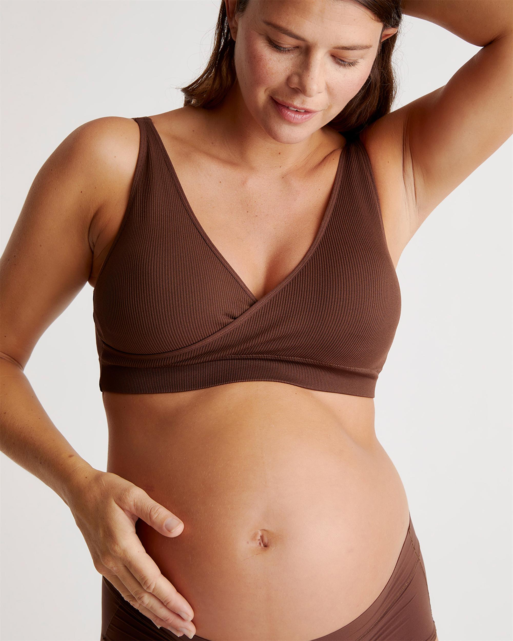 Quince | Women's Seamless Crossover Nursing & Lounge Bra Nylon/Spandex Product Image