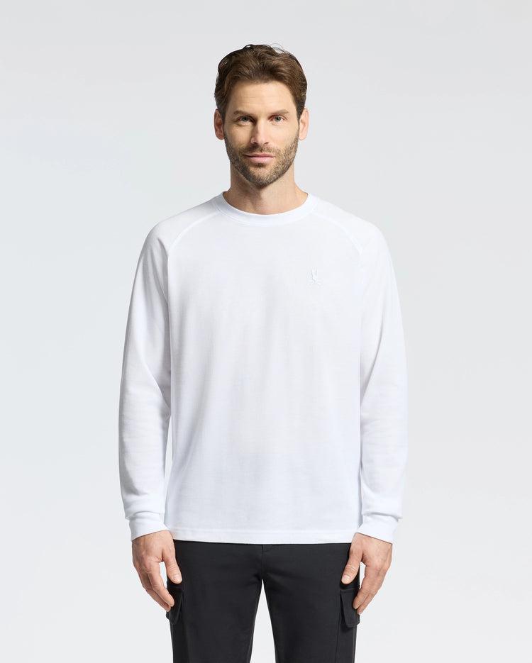 MENS TAYLOR PIQUE LONG SLEEVE TEE - B6T580F200 Male Product Image