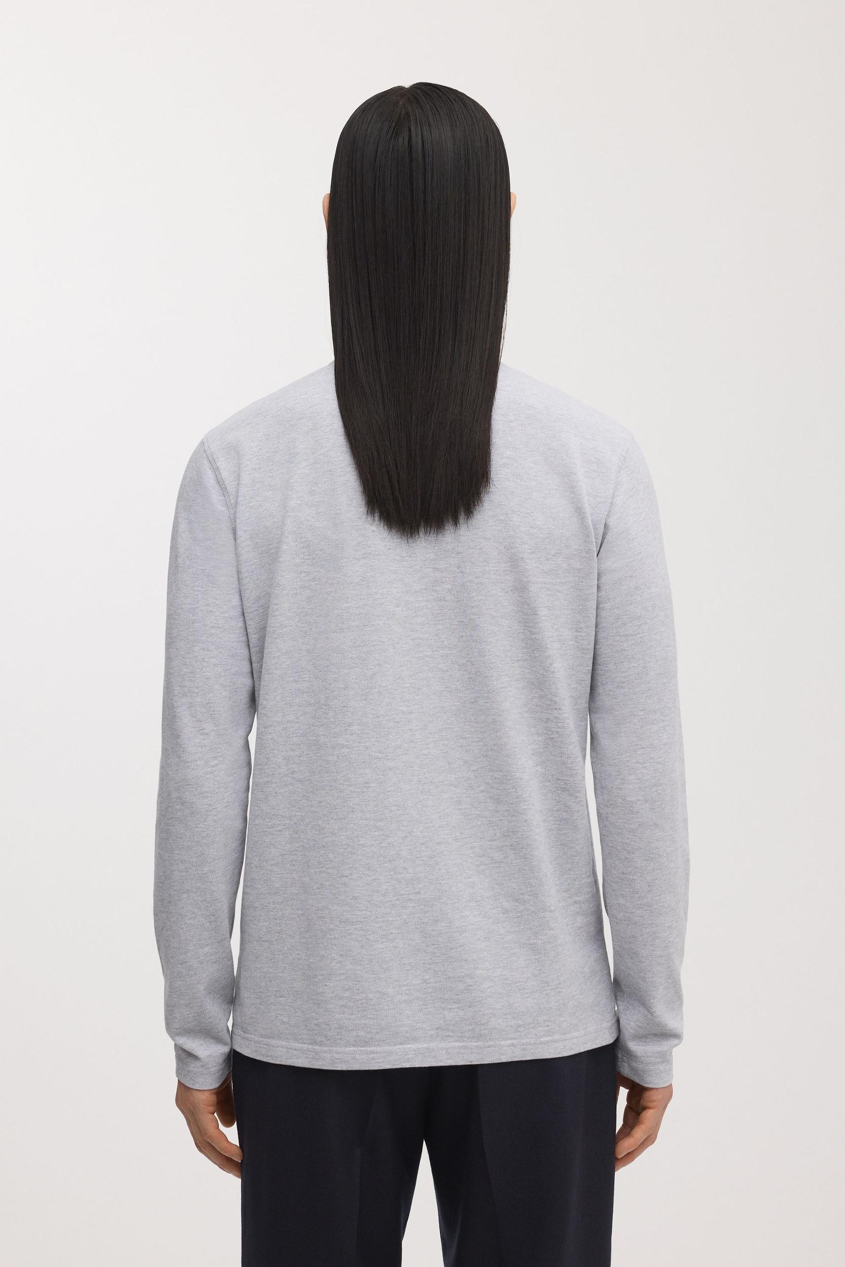 The Long Sleeve Pique Polo Product Image