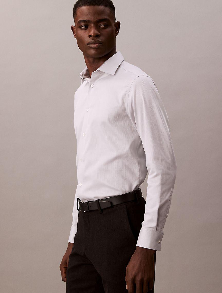 Steel Solid Slim Fit Button-Down Shirt Product Image