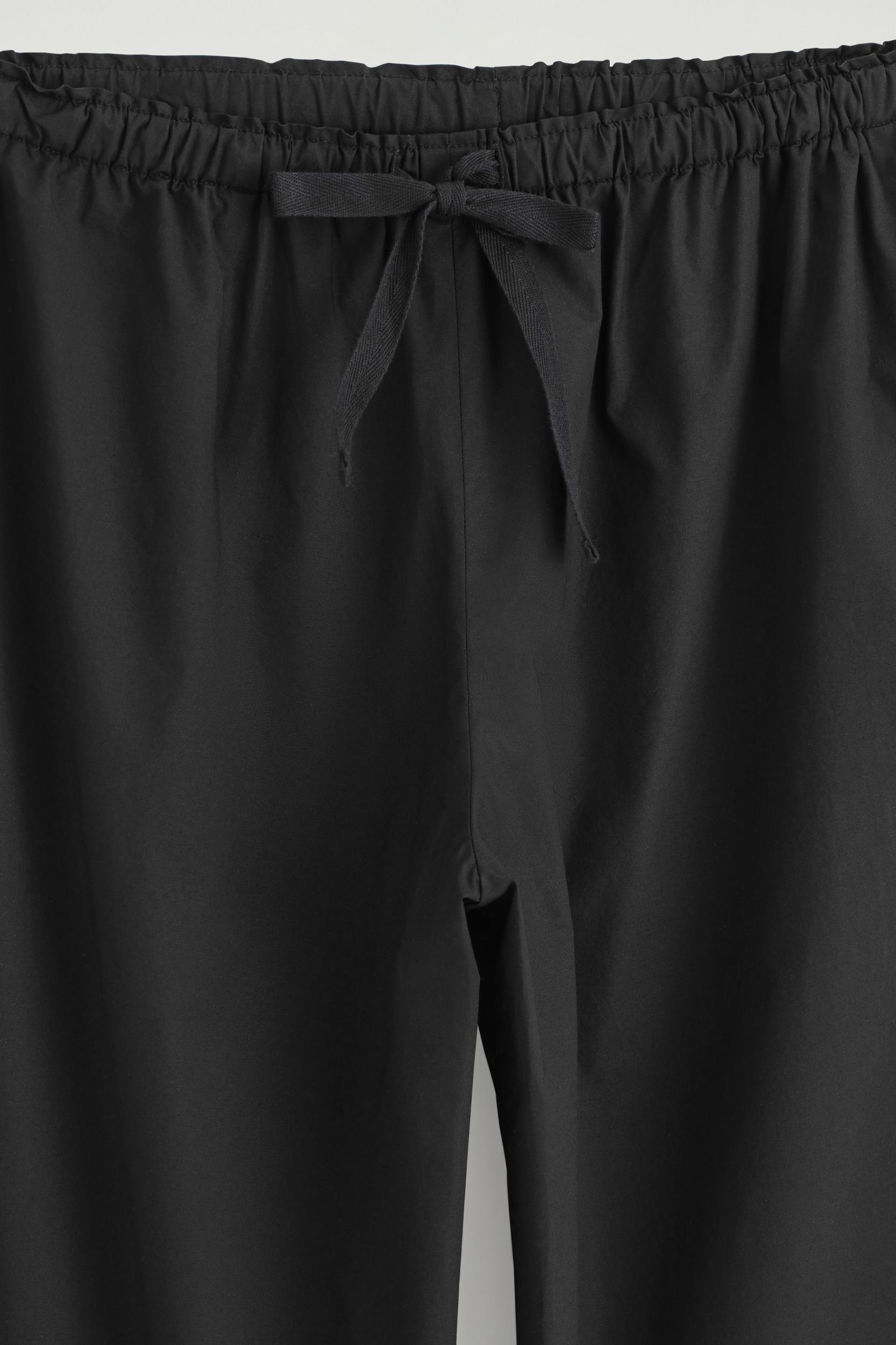 DRAWSTRING COTTON PANTS Product Image
