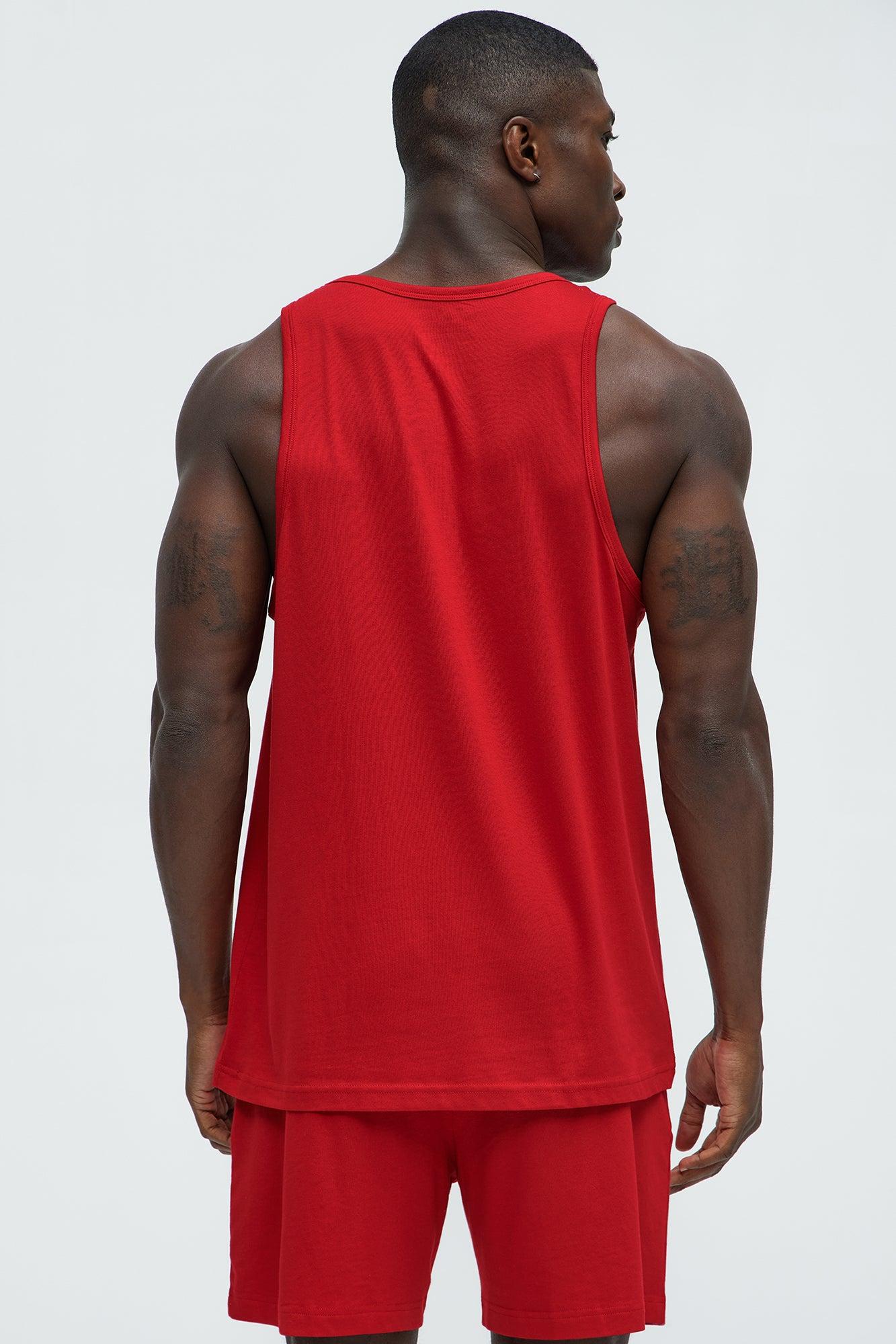 Essential Modal Lounge Tank - Red Product Image