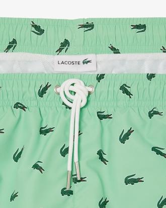 Crocodile Print Swim Trunks Product Image