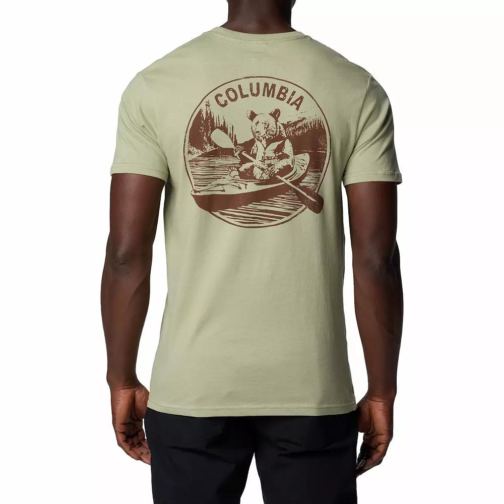 Men's Columbia Outdoor Gear Short Sleeve Graphic Tee, Size: Small, Safari Product Image