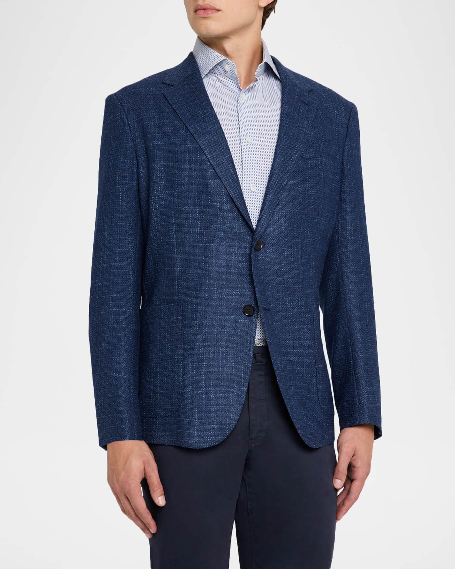 Men's Textured Winter Crossover Blazer Product Image