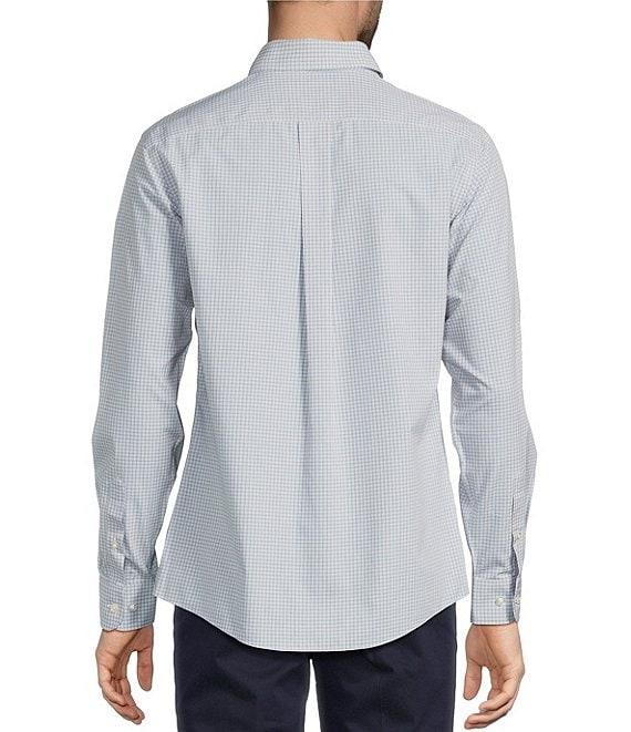 Gold Label Roundtree & Yorke Slim Fit Non-Iron Long Sleeve Small Check Sport Shirt Product Image