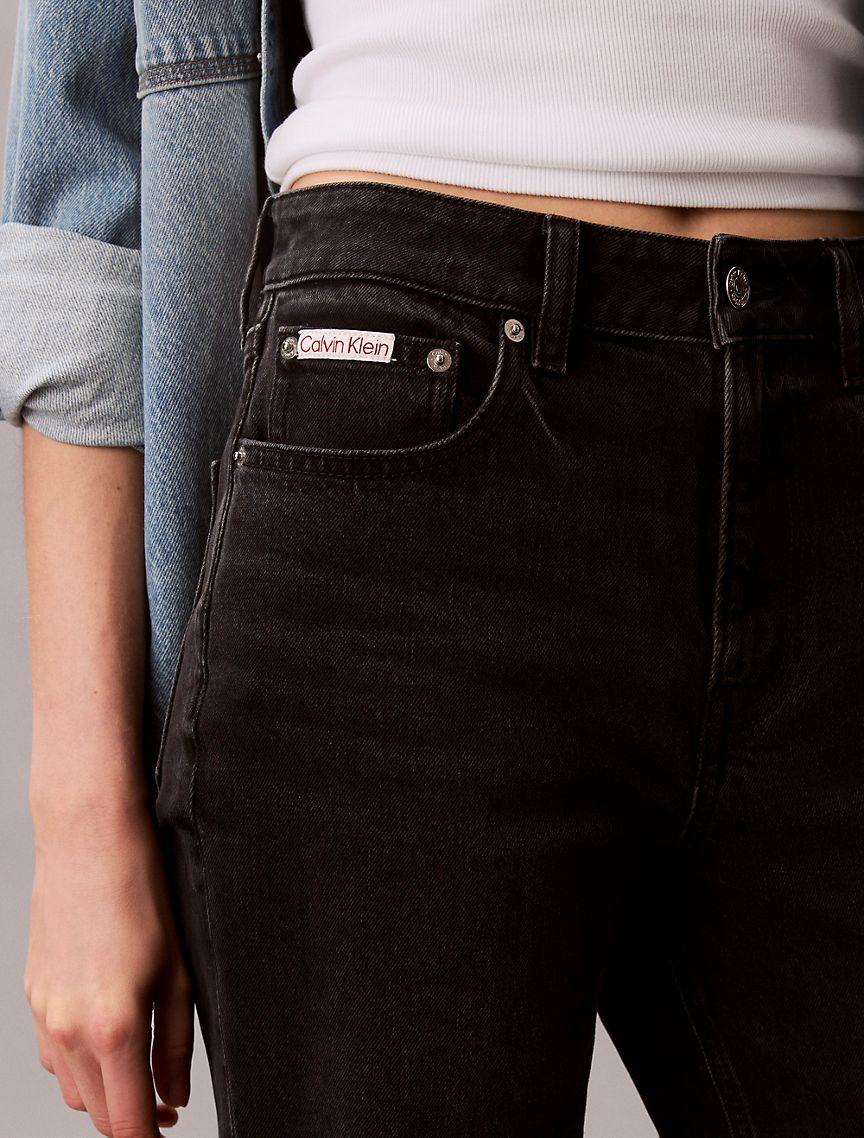 High Rise Straight Jeans Product Image