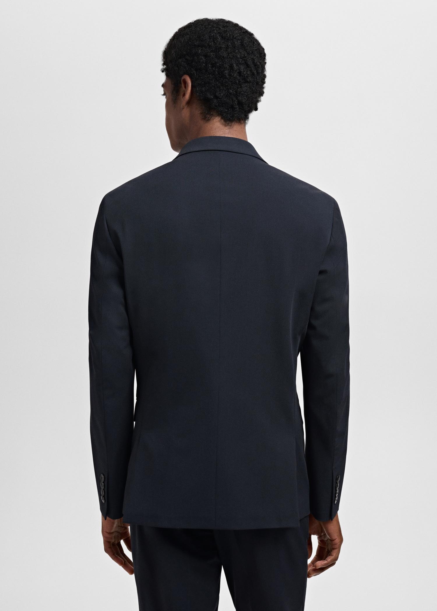 Super slim-fit suit jacket in stretch fabric - Men | MANGO USA Product Image
