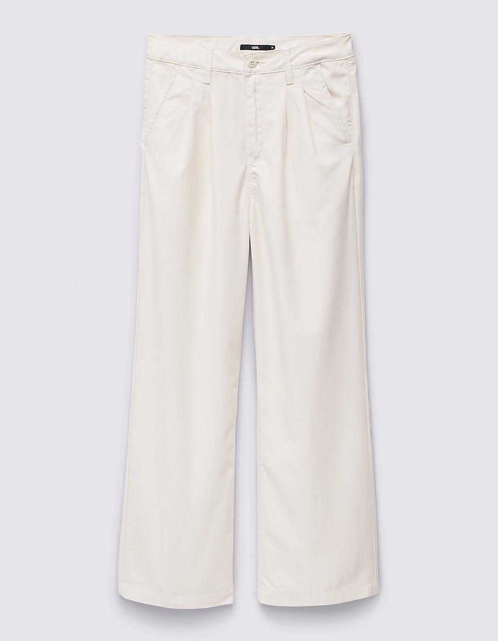 VANS Alder Relaxed Pleated Womens Pants - OFF WHITE Product Image