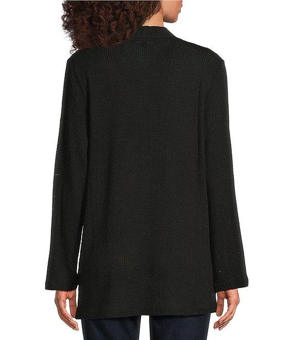 Calessa Textured Knit Long Sleeve Open-Front Cardigan Product Image