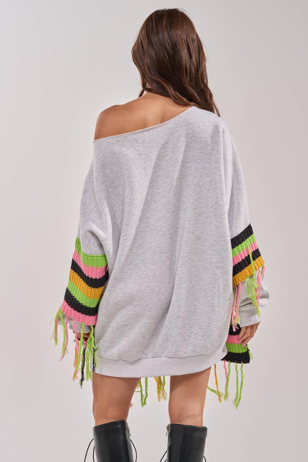 MOST LOVED SWEATSHIRT MINI DRESS Product Image