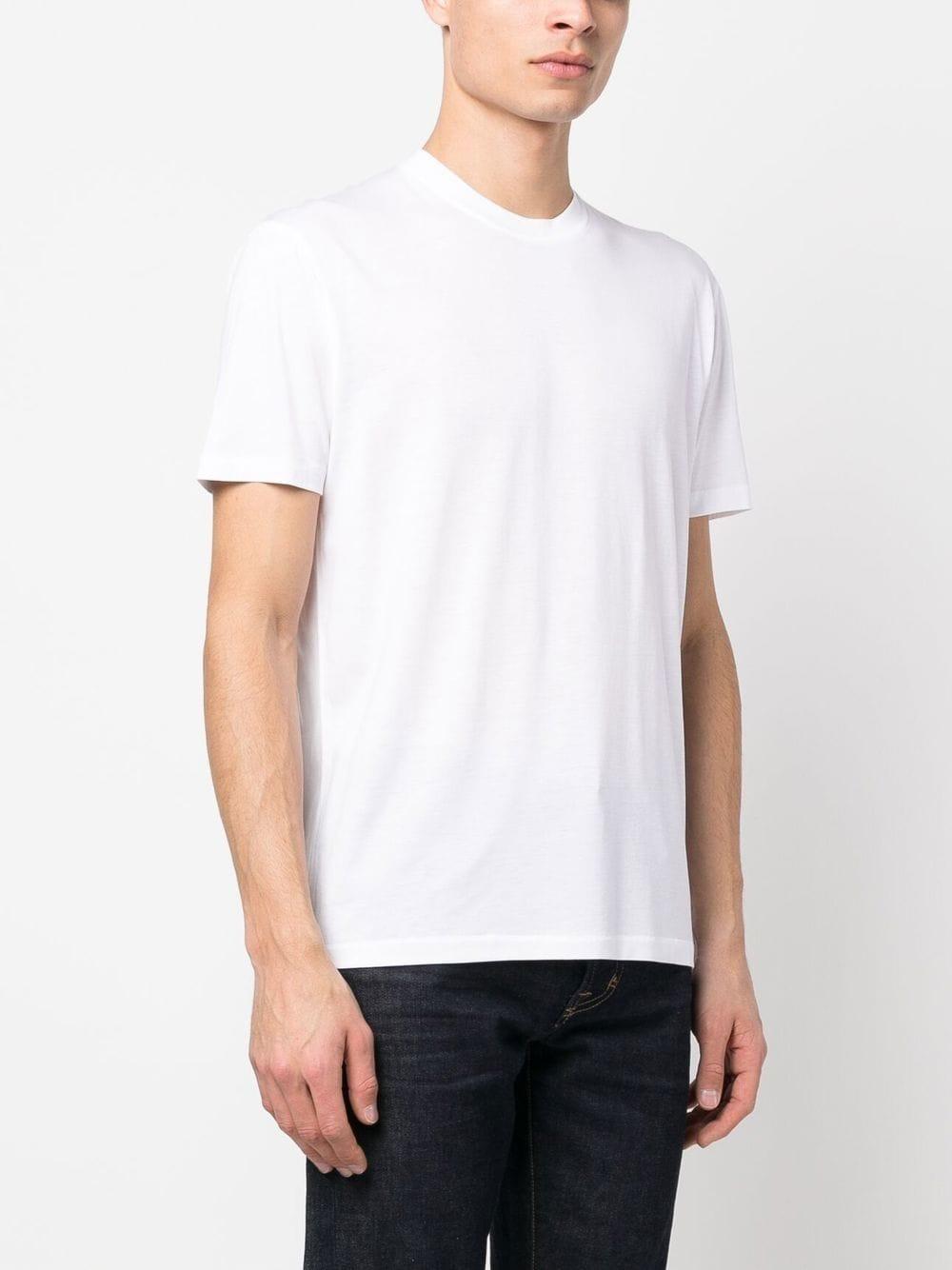 TOM FORD Placed Rib Slim-fit Lyocell And Cotton-blend T-shirt In Neutrals Product Image