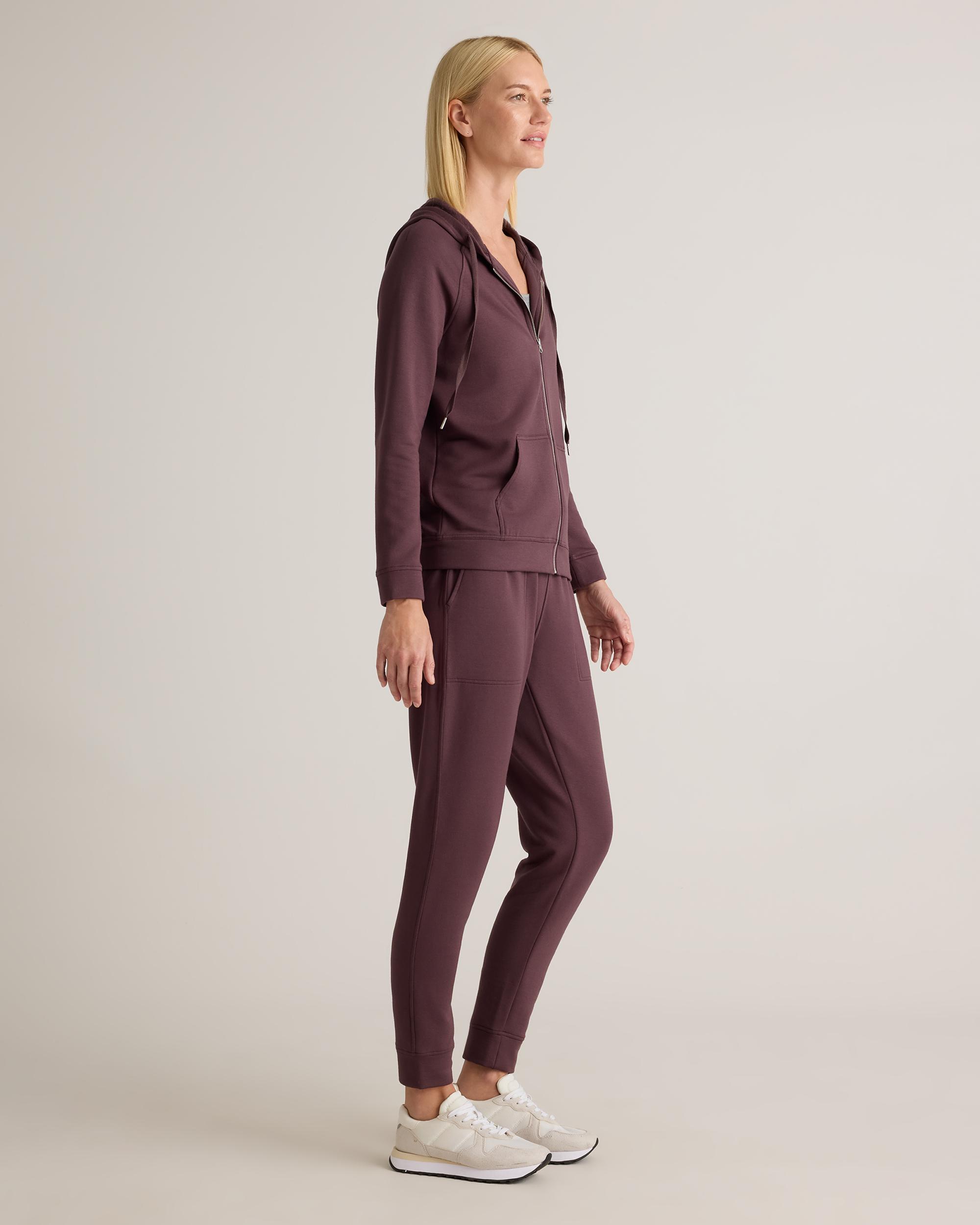 Quince | Women's SuperSoft Fleece Zip Up Hoodie Size XS, Lenzing Modal Product Image