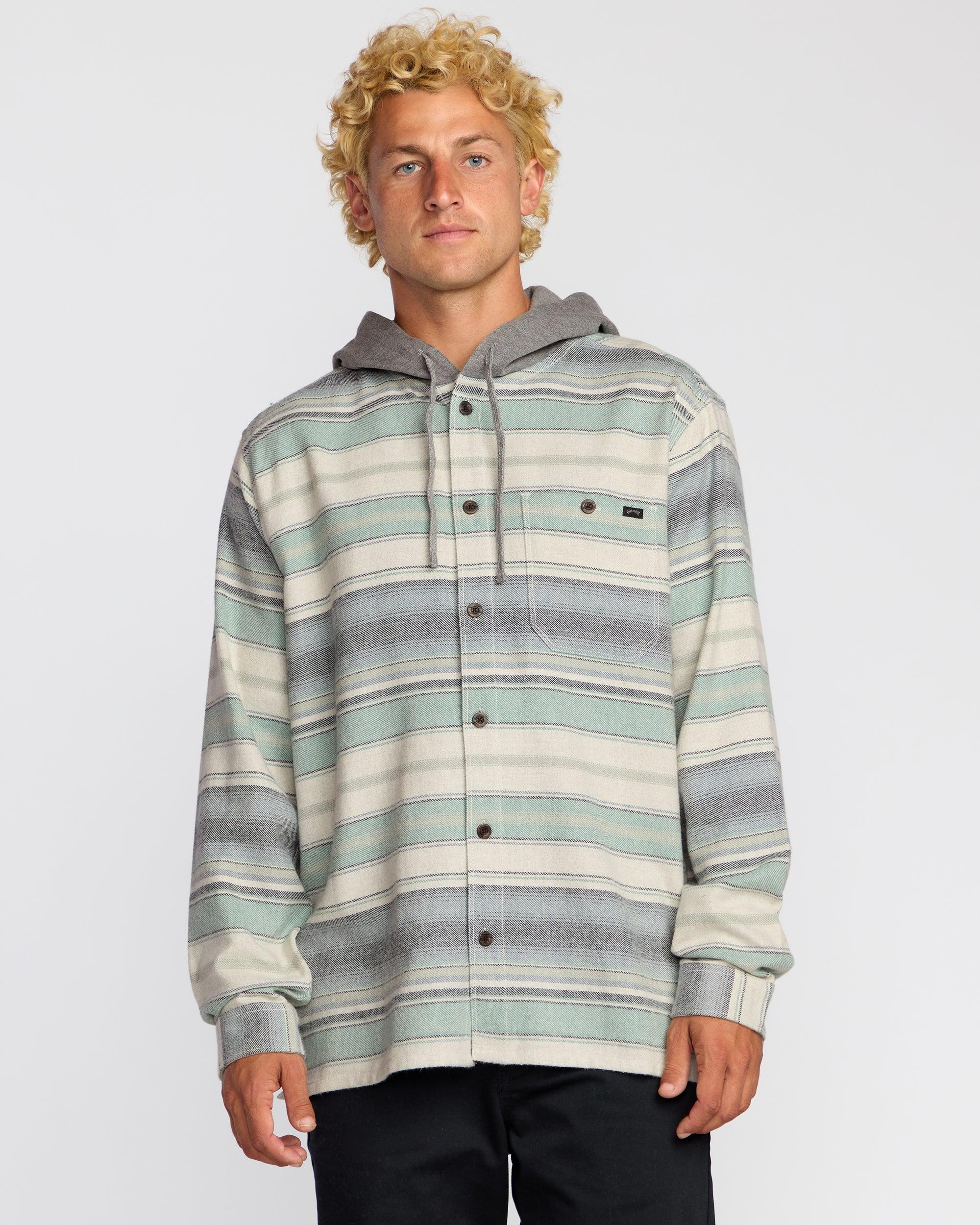 Baja Long Sleeve Flannel Shirt - Oatmeal Male Product Image