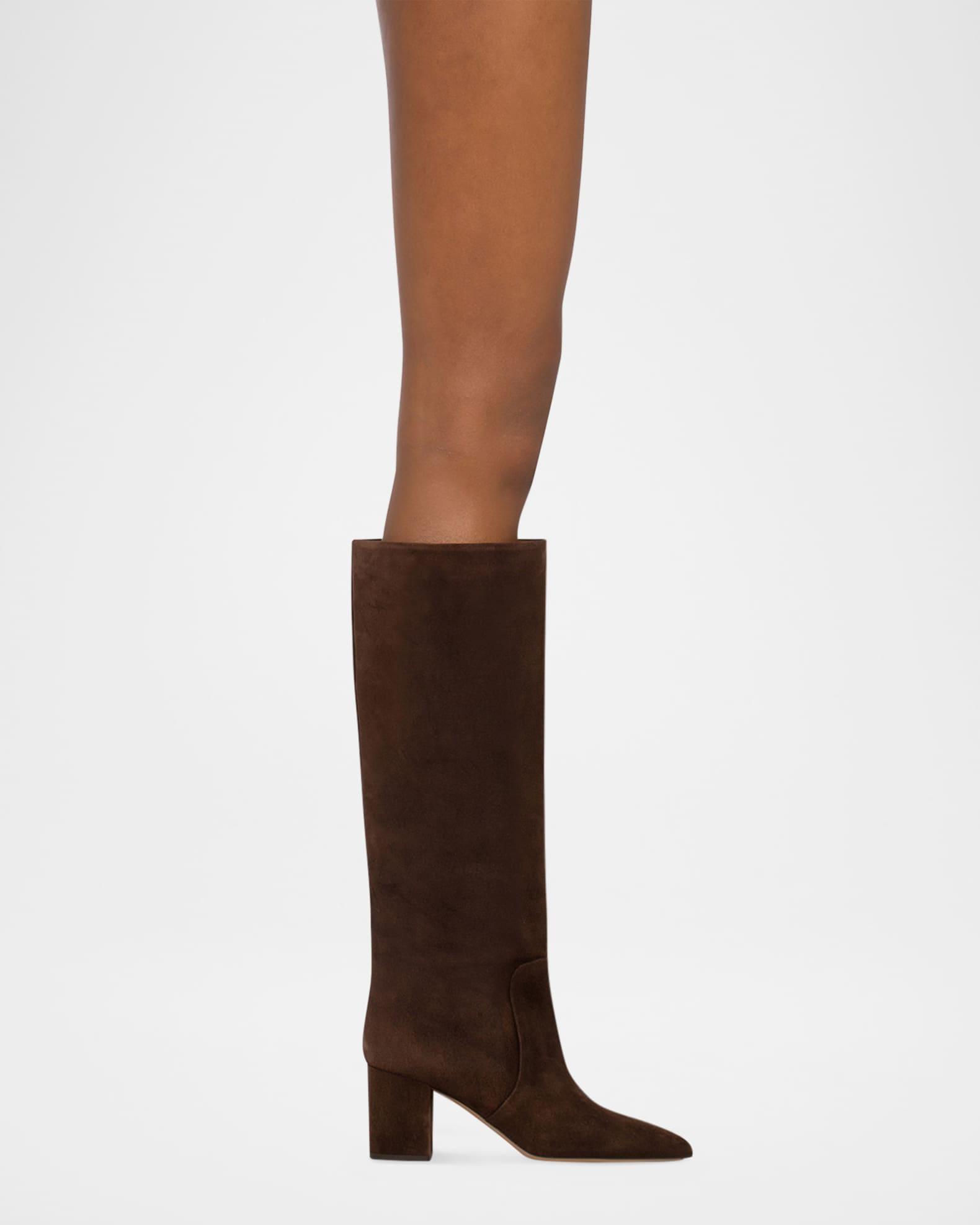 Anja Suede Knee-High Boots Product Image