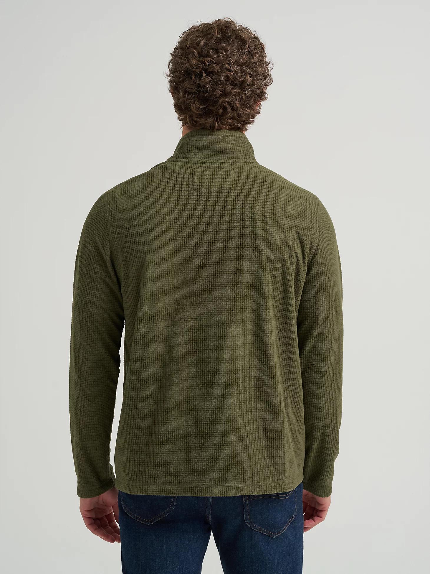 Men's Polar Fleece Quarter Zip Mock Neck Sweater | Men's Tops & Tees | Lee® Product Image