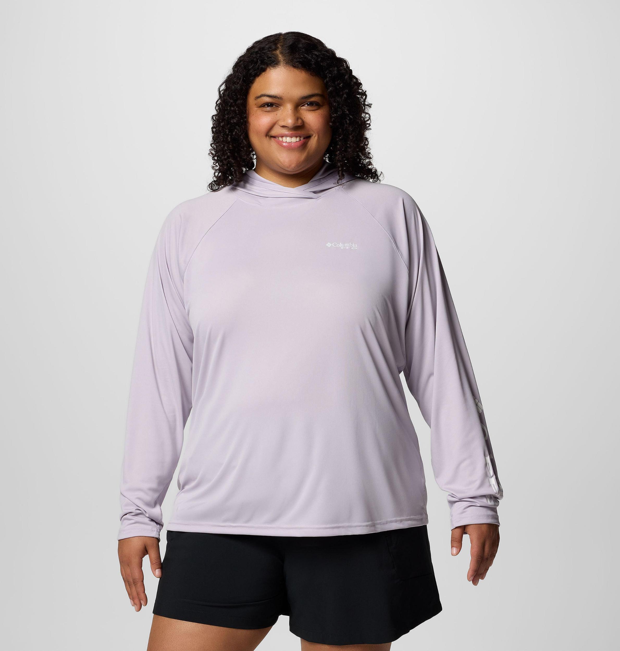 Columbia Womens PFG Tidal Tee II Hoodie - Plus Size- Product Image