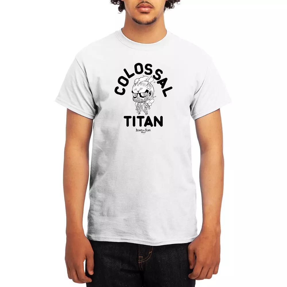 Men's Attack on Titan Alphabet Soup Graphic Tee, Size: XXL, White Product Image