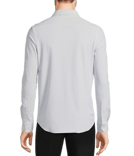 Murano Collezione Slim Fit Geometric Print Long Sleeve Woven Shirt Product Image