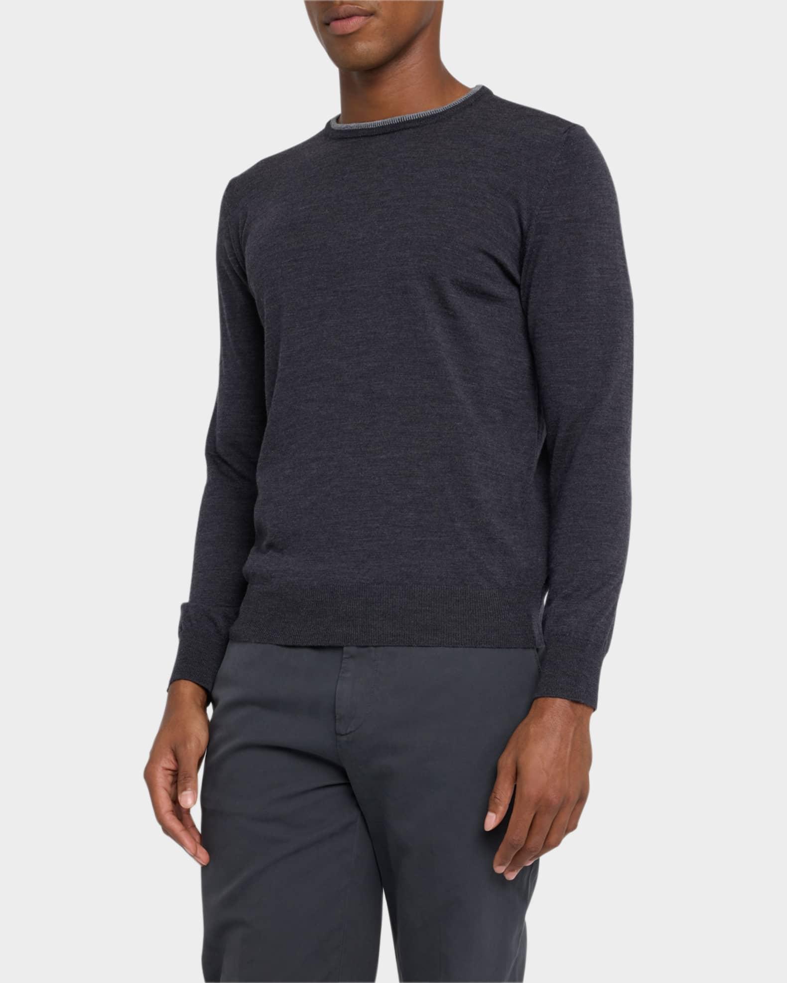 Men's Wool Tipped Crewneck Sweater Product Image