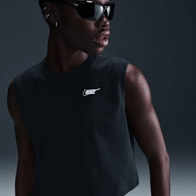 Women's Nike Sportswear Club Sleeveless Cropped Graphic T-Shirt Product Image