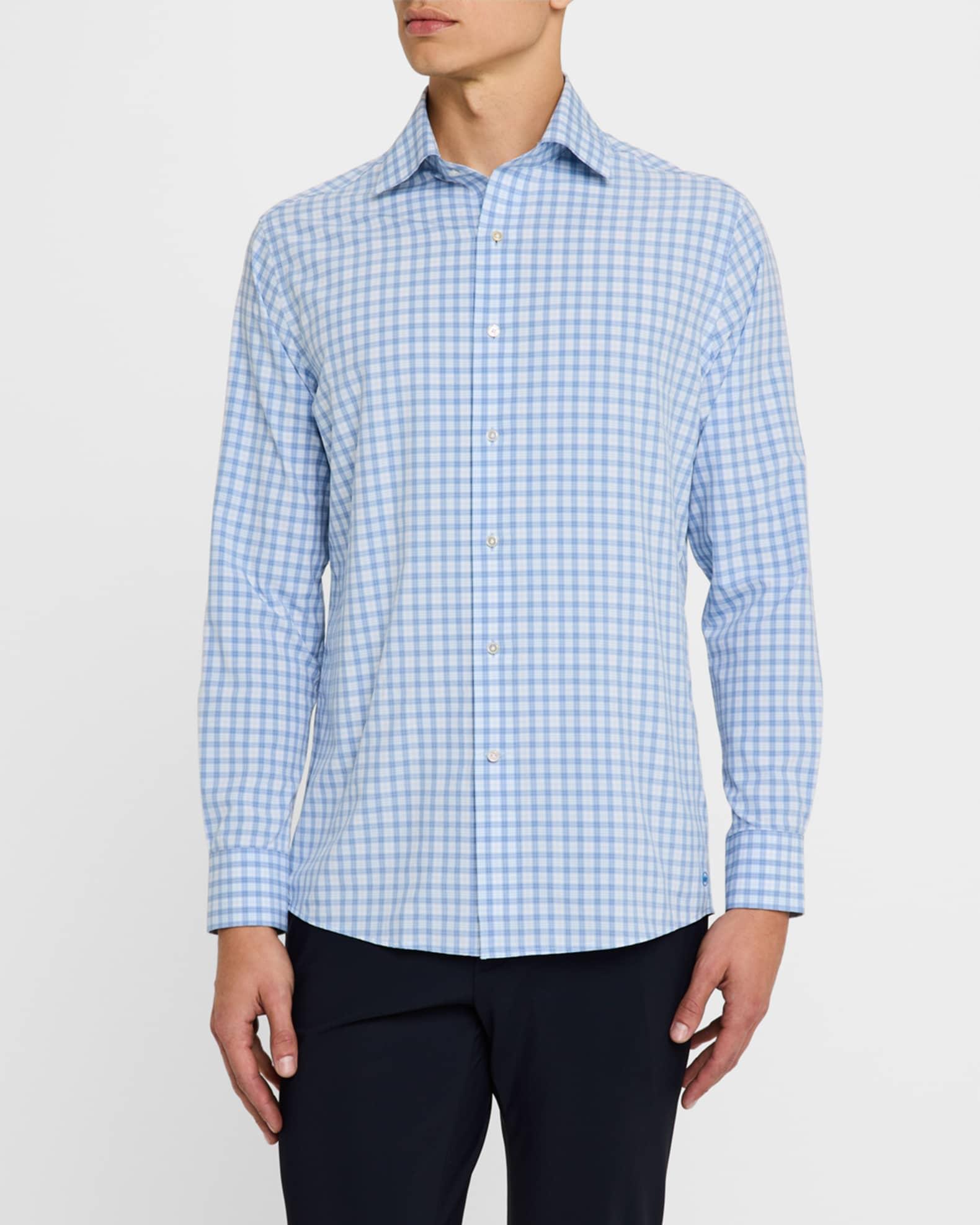 Men's Crafted Coltrane Plaid Performance Poplin Sport Shirt Product Image