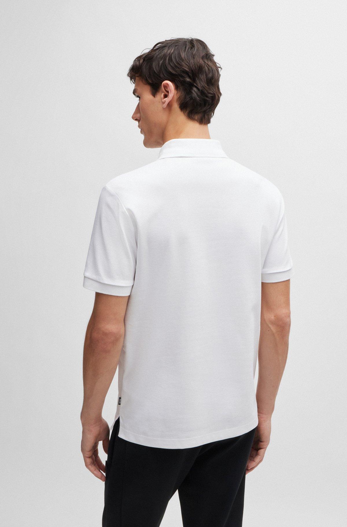 BOSS - Regular-fit polo shirt - White Product Image