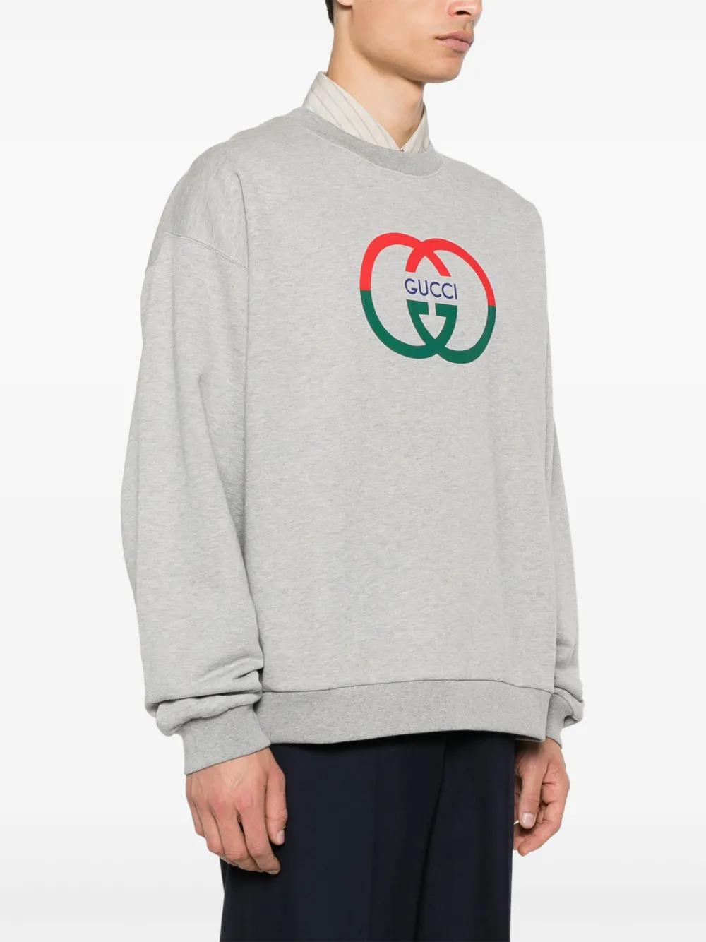 printed cotton sweatshirt Product Image