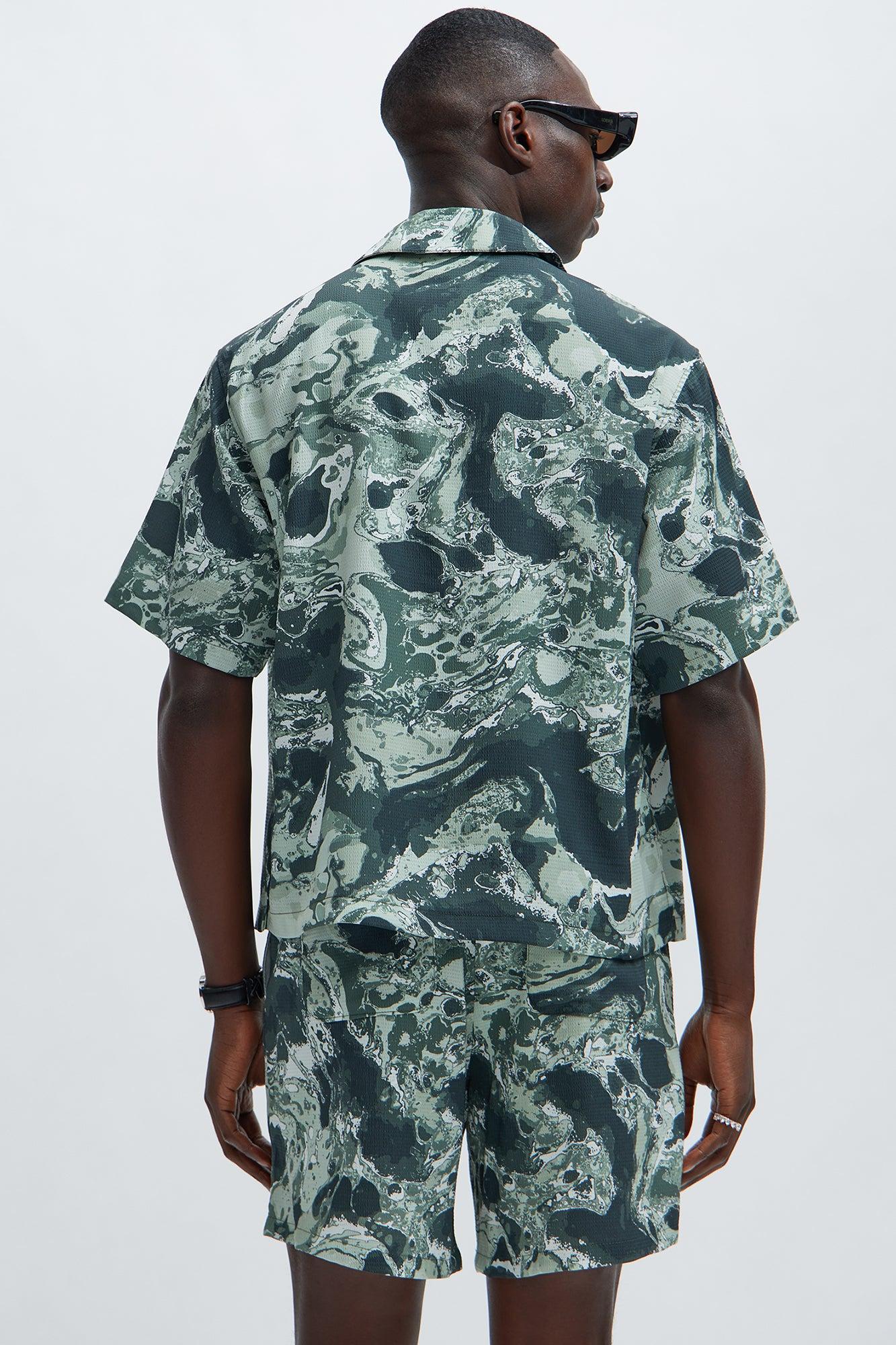 Caspian Textured Shirt - Black/combo Product Image